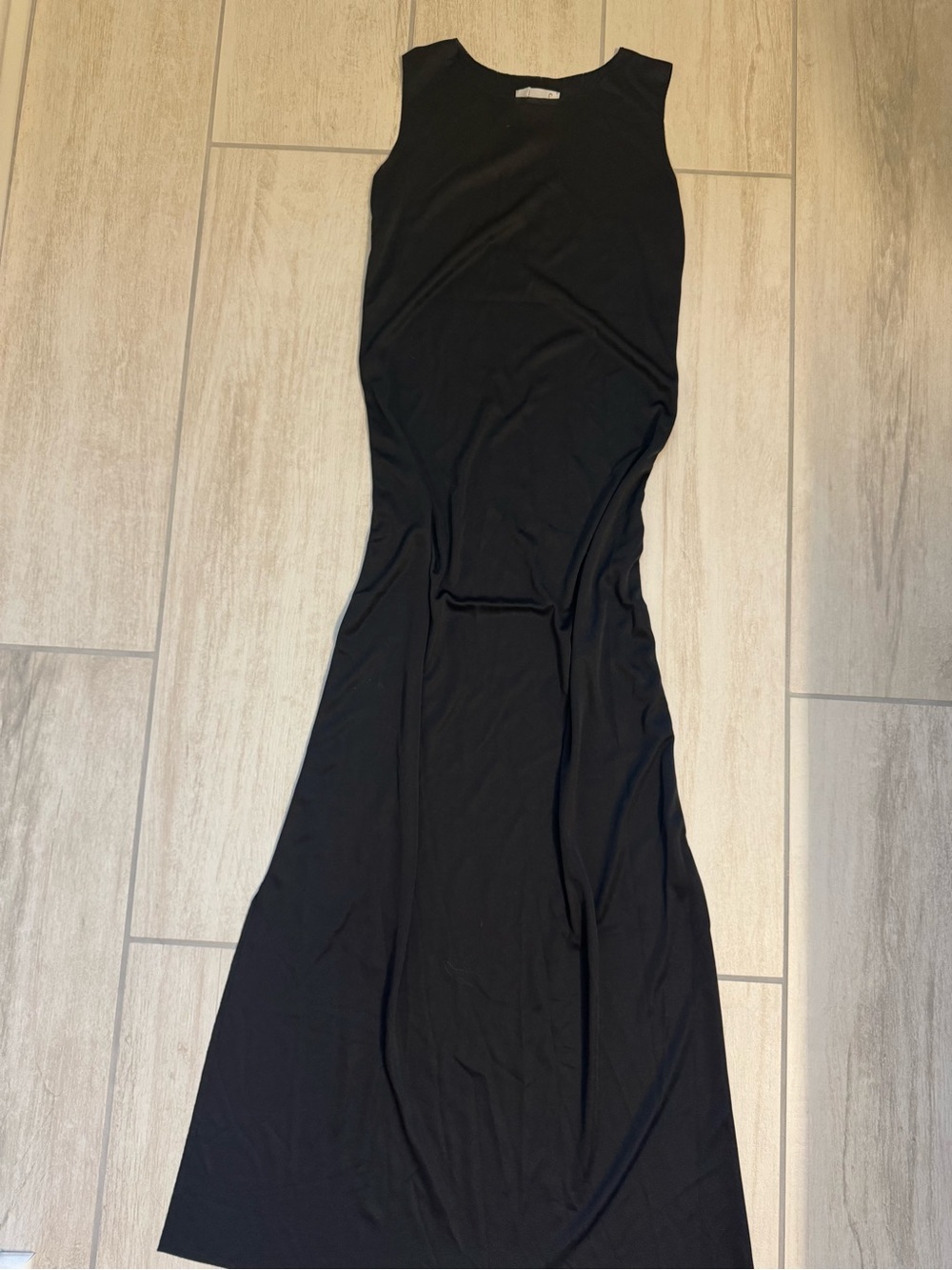 Classic Black Sleeveless Maxi Dress